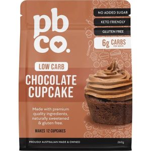 Natural, low carb chocolate cupcake mix with no nasties or sugar for a guilt free treat.