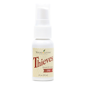 Portable essential oils spray perfect for cleaning small surfaces.
